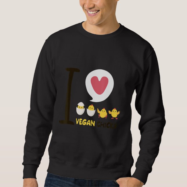 Sudadera Me encantan las chicas veganas (Anverso)