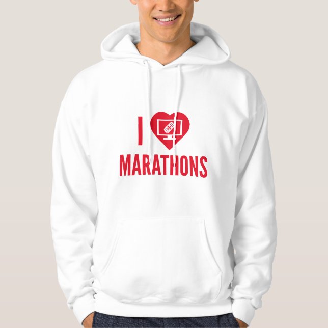 Sudadera Me encantan las maratones (Anverso)