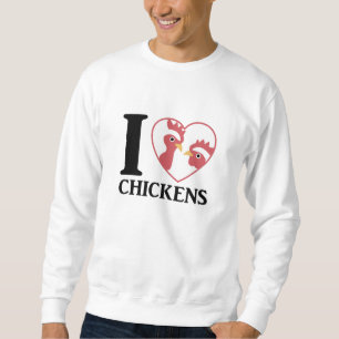 Sudadera Me Encantan Las Pollas Cutas De Pollos En Rooster