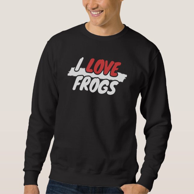 Sudadera Me encantan las ranas (Anverso)