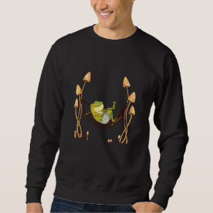 Sudadera Me Encantan Las Ranas Cute Chill Frog Hammock