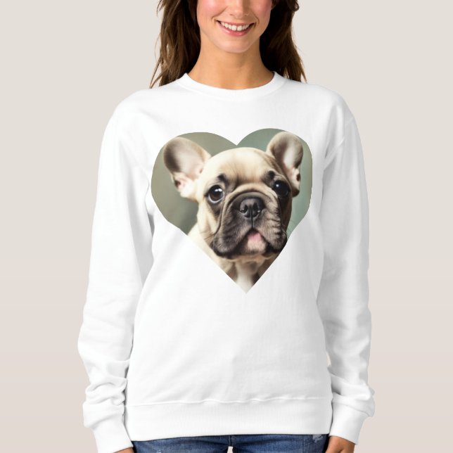 SUDADERA ¡ME ENCANTAN LOS BULLDOGES FRANCESES! UN BULLDOG F (Anverso)