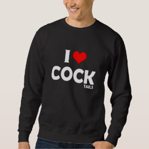 Sudadera Me encantan los cócteles que beben un bollo y cóct
