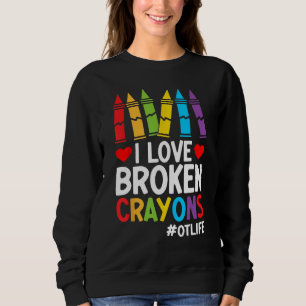 Sudadera Me Encantan Los Crayones Rotos De La Vida Fundados