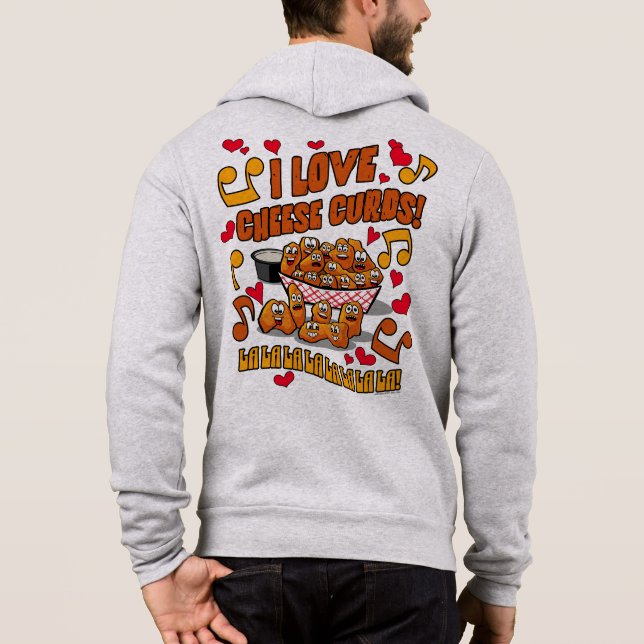 Sudadera ¡Me encantan los cuajos de queso! (Reverso)
