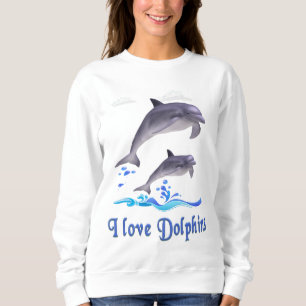 Sudadera Me encantan los delfines