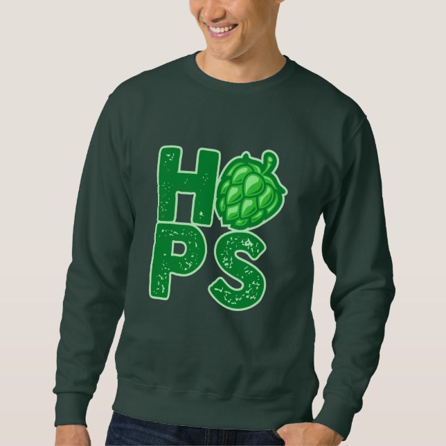 Sudadera Me Encantan Los Hops En La Cerveza Artesanal (Anverso)