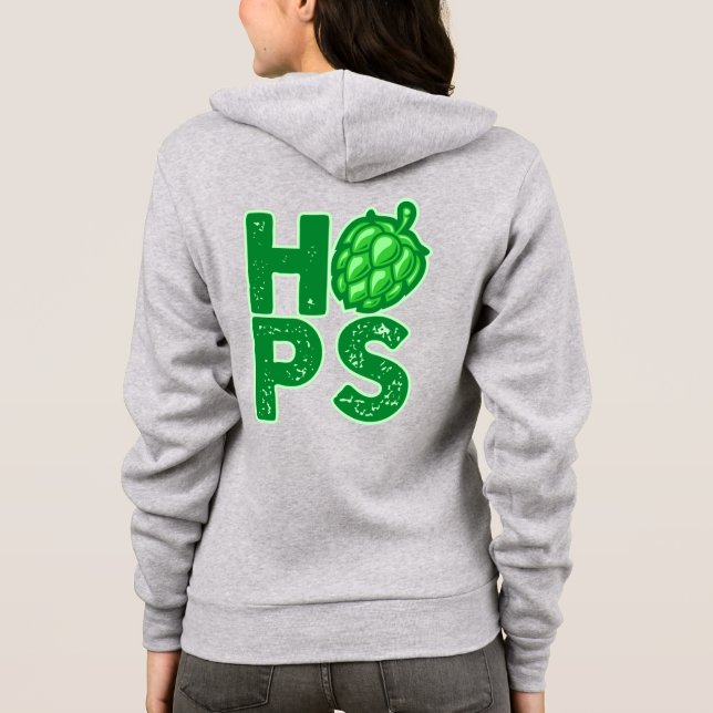 Sudadera Me Encantan Los Hops En La Cerveza Artesanal (Reverso)