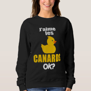 Sudadera Me encantan los patos amarillos y los duendes de c
