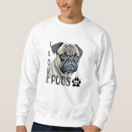 Sudadera Me encantan los Pugs | Propietarios de perros call