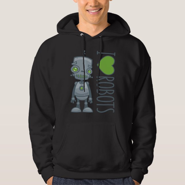 Sudadera Me encantan los robots (Anverso)