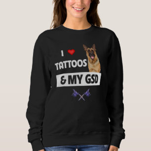 Sudadera Me encantan los tatuajes y mi cuerpo de perro past