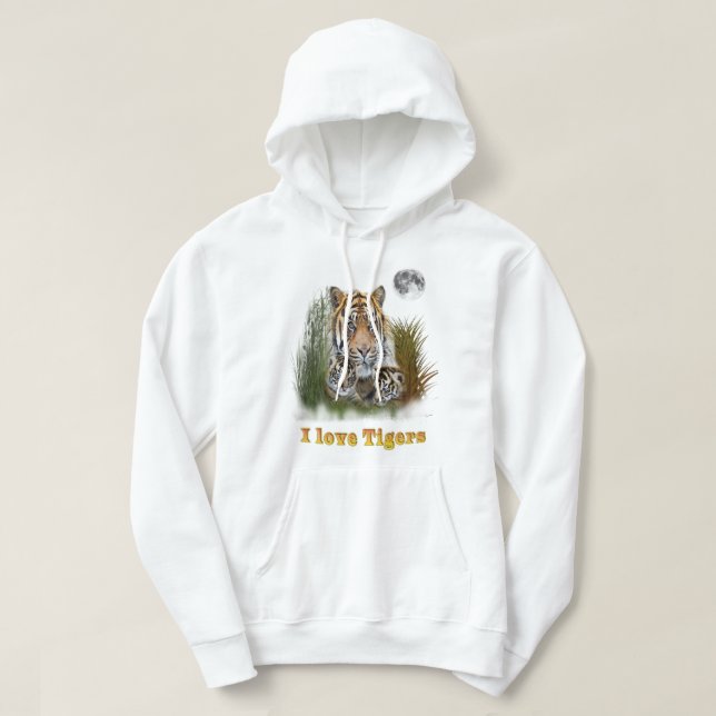 Sudadera Me encantan los Tigres (Diseño del anverso)
