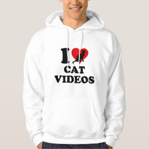 Sudadera Me encantan los videos de gatos