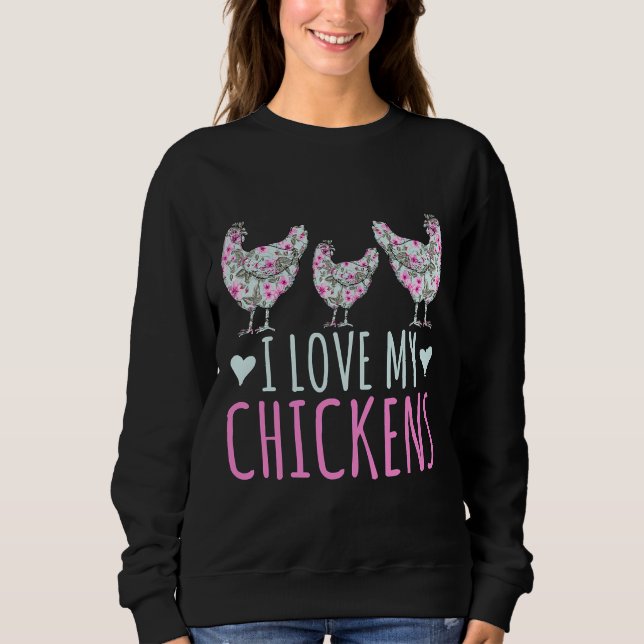 Sudadera Me encantan mis Chicas de pollo (Anverso)