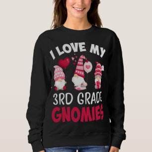 Sudadera Me encantan mis gnomies de tercer grado, Día de Sa