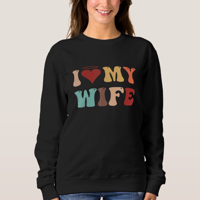 Sudadera Me encantan mis hombres gráficos (Anverso)