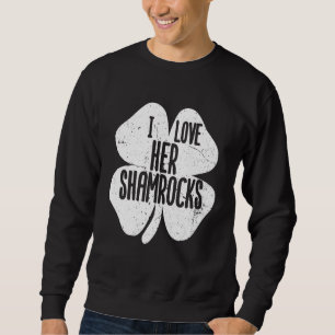 Sudadera Me encantan sus rocas St. Patrick's Day Couples