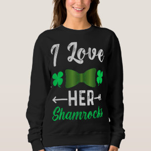 Sudadera Me encantan sus rocas St Patrick's Day Couples 1