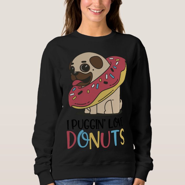 Sudadera Me Encanto De Donuts Graciosos Regalos De Higos Es (Anverso)