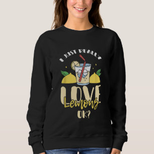 Sudadera Me Encanto De Verdad Lemons Ok Funny Lemon Fruit