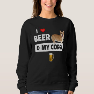 Sudadera Me Encanto La Cerveza Y Mi Mamá Corgi Pembroke Car