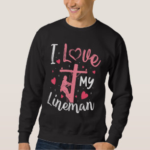 Sudadera Me Encanto Mi Mujer Lineman Lineman Esposa Novia