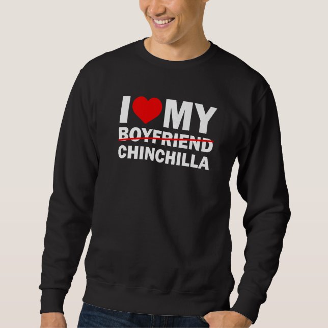 Sudadera Me Encanto Mi Novio Slash Chinchilla Silly Mascota (Anverso)