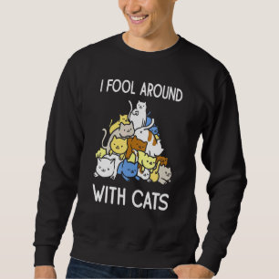 Sudadera Me Engaño Con Gatos Gatitos