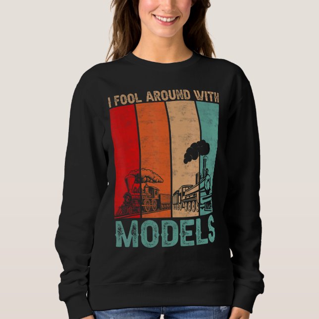 Sudadera Me Engaño Con Modelos De Trainspott De Tren Retro (Anverso)