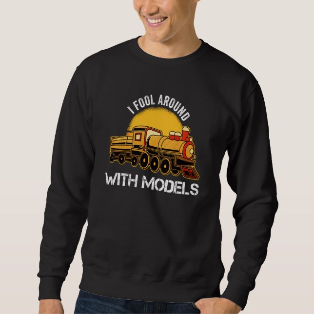 Sudadera Me Engaño Con Modelos Railroad Toy Ho Scale Mo (Anverso)