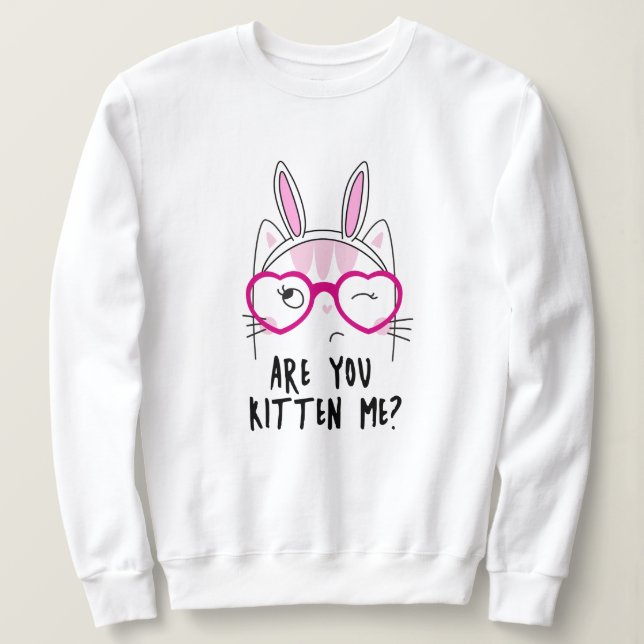 Sudadera ¿Me Estás Gatito? (Anverso del diseño)