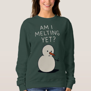 Sudadera ¿Me estoy derritiendo ya (Muñeco de nieve), Navida