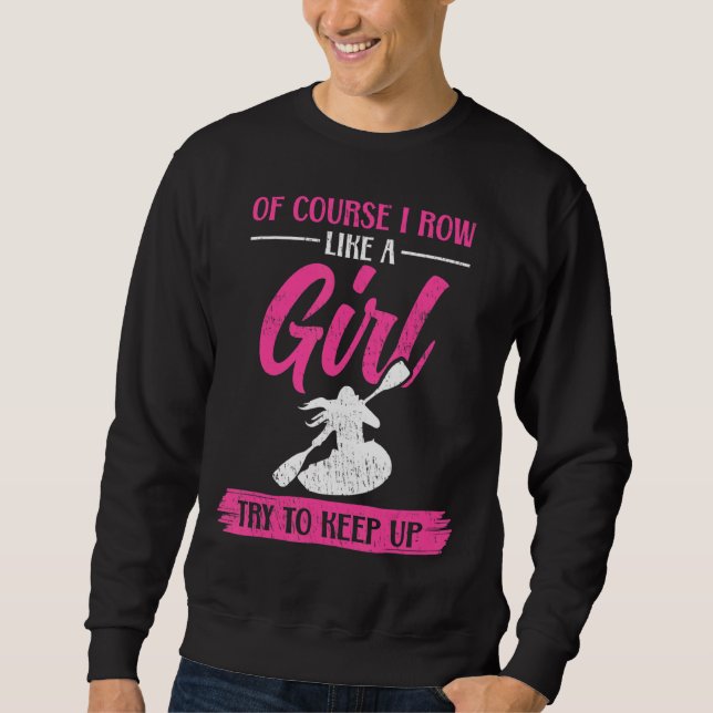 Sudadera Me Filo Como Un Chica Kajak (Anverso)
