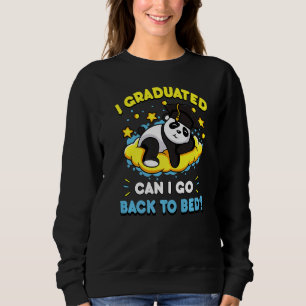 Sudadera Me Gradué ¿Puedo Volver A La Cama Ahora Cute Panda