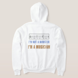 Sudadera Me gusta comer gatitos y la alfabetización musical