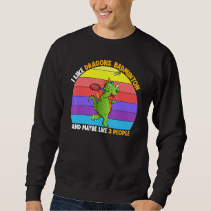 Sudadera Me Gusta Dragons Badminton Quizá 3 Personas Niños