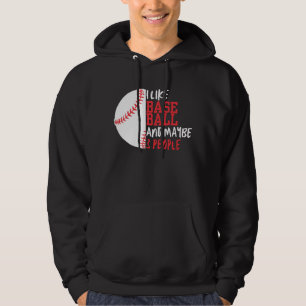 Sudadera Me Gusta El Béisbol Y Quizá 3 Hombres