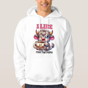 Sudadera Me gusta el café más que la gente