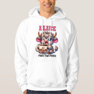 Sudadera Me gusta el café más que la gente