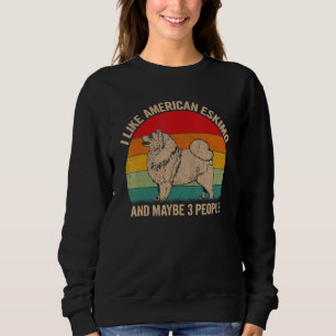 Sudadera Me Gusta El Eskimo Estadounidense Y Quizás 3 Perso