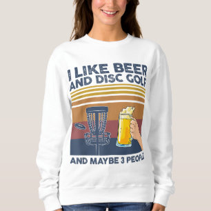 Sudadera Me gusta el golf de cerveza y disco y quizás 3 per