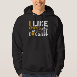 Sudadera Me Gusta El Jugador De Ajedrez Y Perros