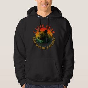Sudadera Me gusta el oso y quizás 3 personas