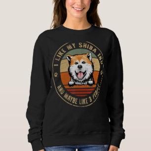 Sudadera Me Gusta El Perro Shiba Inu Y Quizá Como 3 Perros