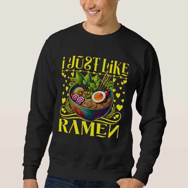 Sudadera me gusta el ramen (Anverso)