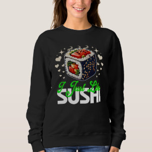 Sudadera me gusta el sushi cita para amantes
