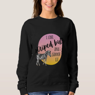 Sudadera Me Gusta El Tirado Pero Divertido Lector De Zebra