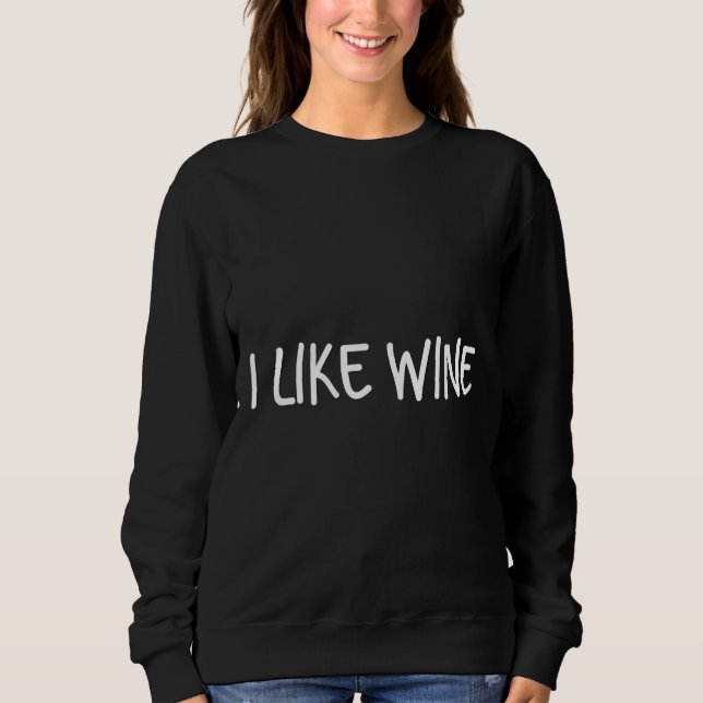 Sudadera Me Gusta El Vino (Anverso)