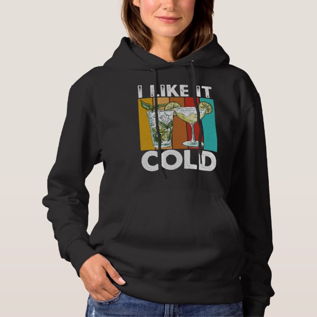 Sudadera Me gusta frío cóctel (Anverso)
